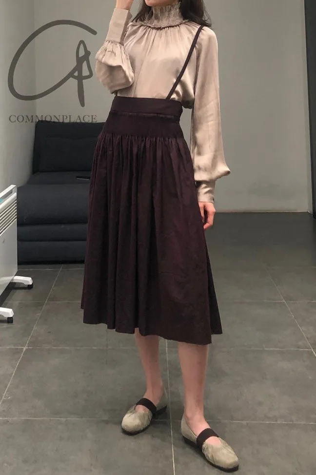 A Tentative Atelier A1920570 Hand-stitched garland culottes