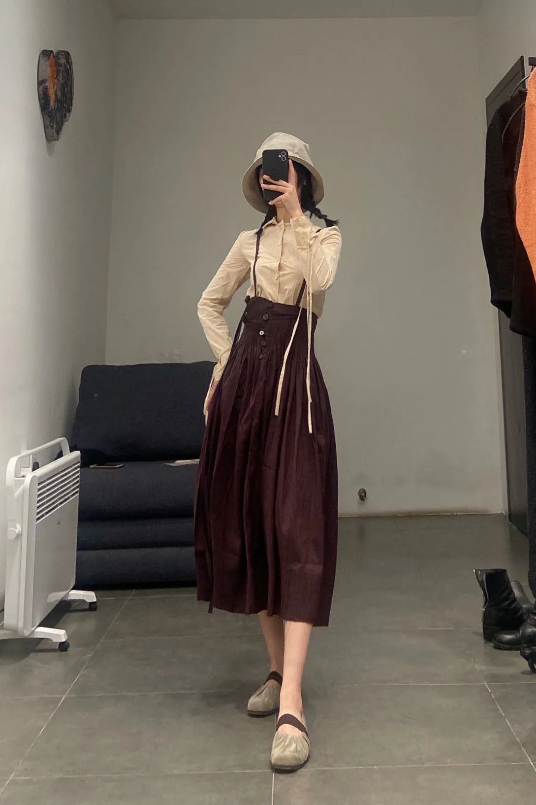 A Tentative Atelier A1920570 Hand-stitched garland culottes