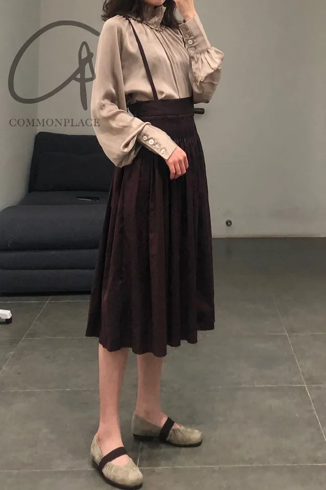 A Tentative Atelier A1920570 Hand-stitched garland culottes