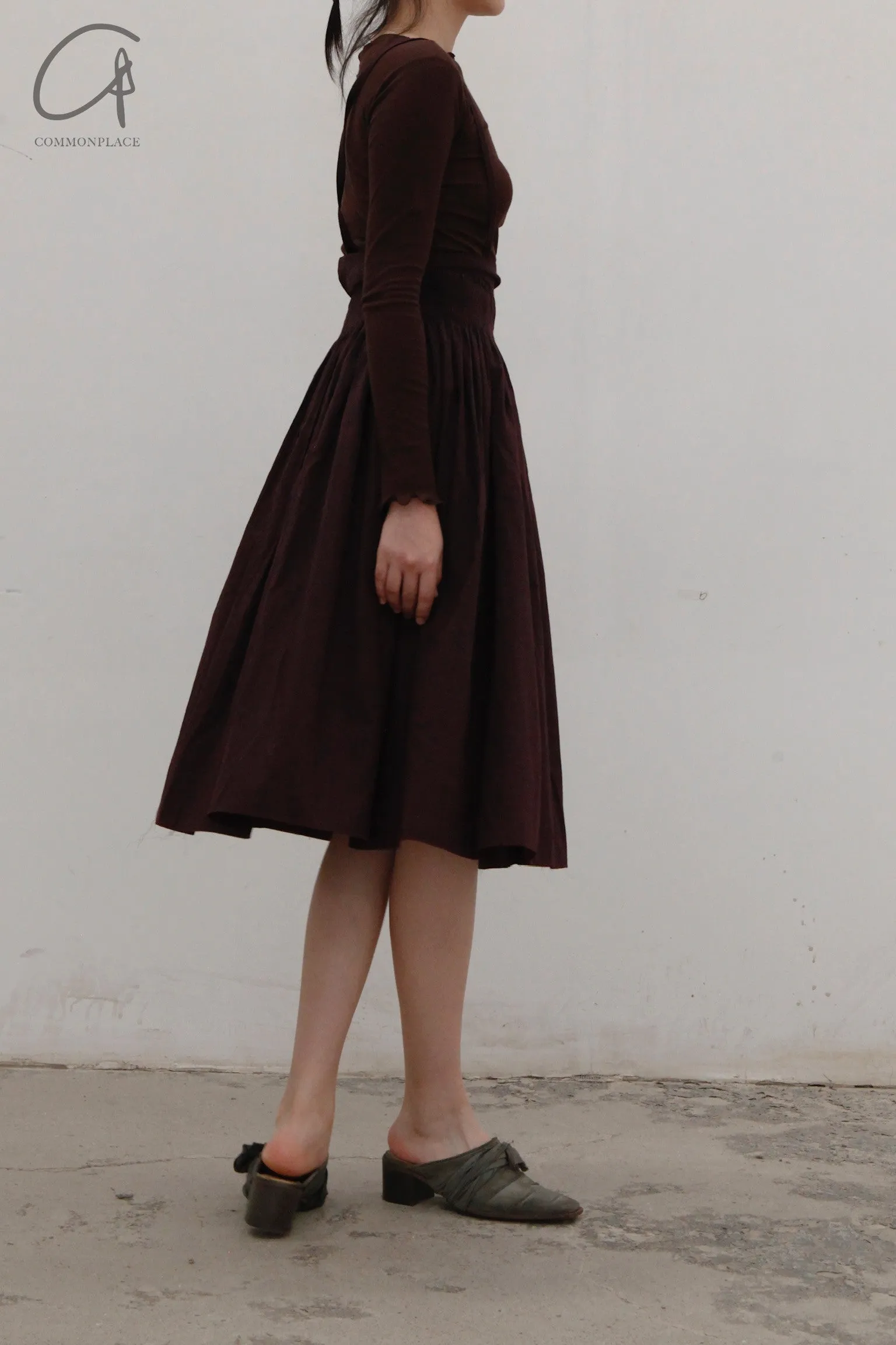 A Tentative Atelier A1920570 Hand-stitched garland culottes