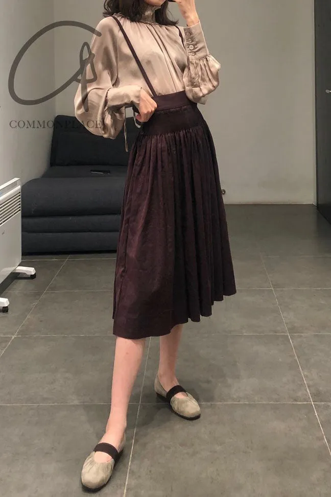 A Tentative Atelier A1920570 Hand-stitched garland culottes