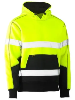 Bisley Taped Hi Vis Two Tone Fleece Pullover Hoodie (BK6619T)
