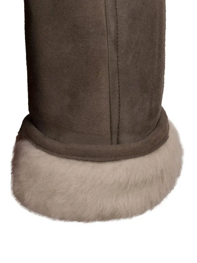 Brown Shearling Sheepskin Leather Jacket