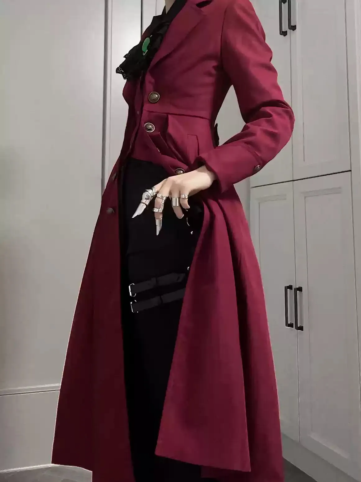 Gazing Galactic~Paranoia Punishment~Ouji Lolita Trench Coat Gothic Lolita Coat