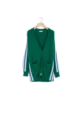 Gilet oversize avec galon appliqué