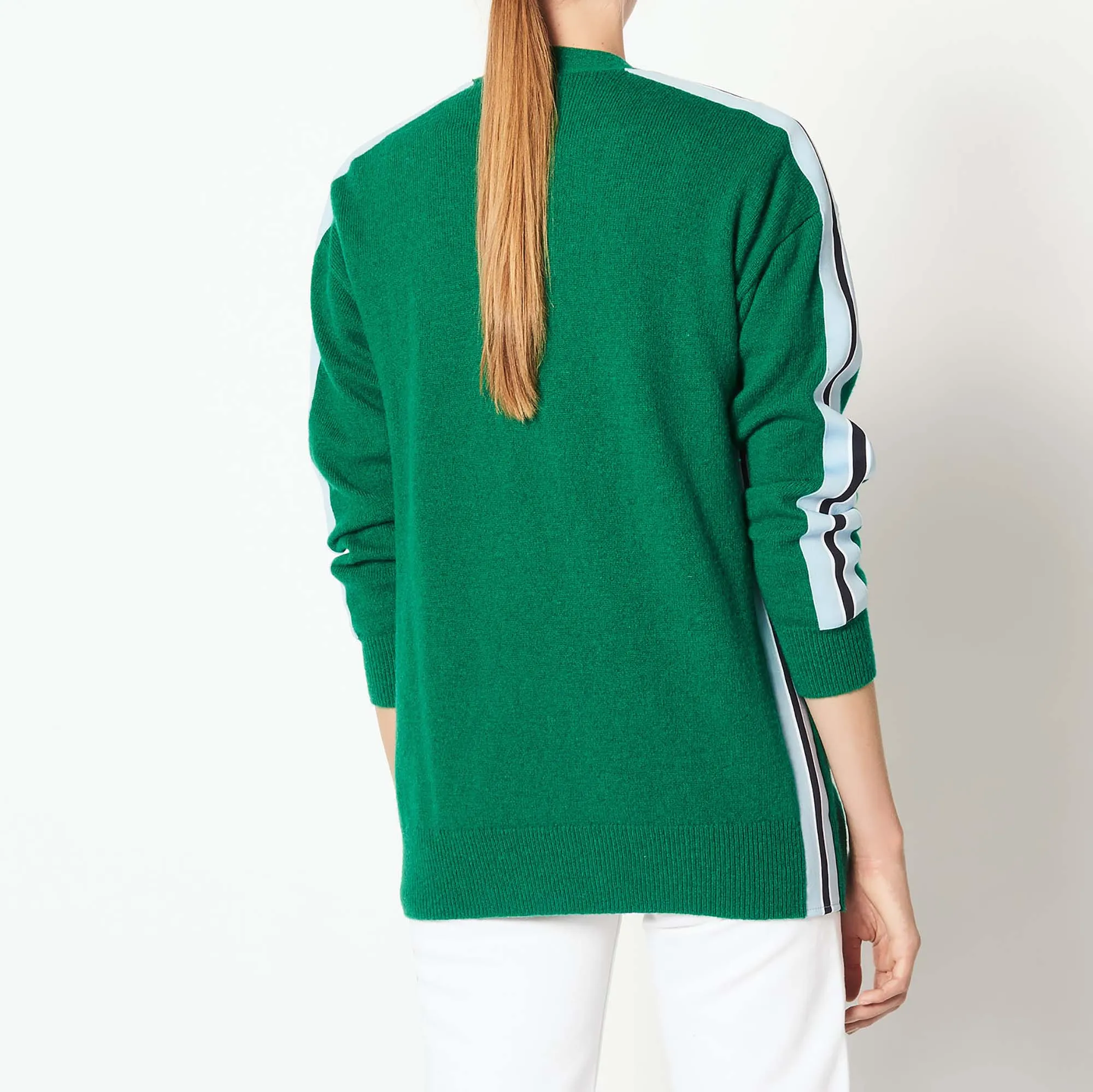 Gilet oversize avec galon appliqué