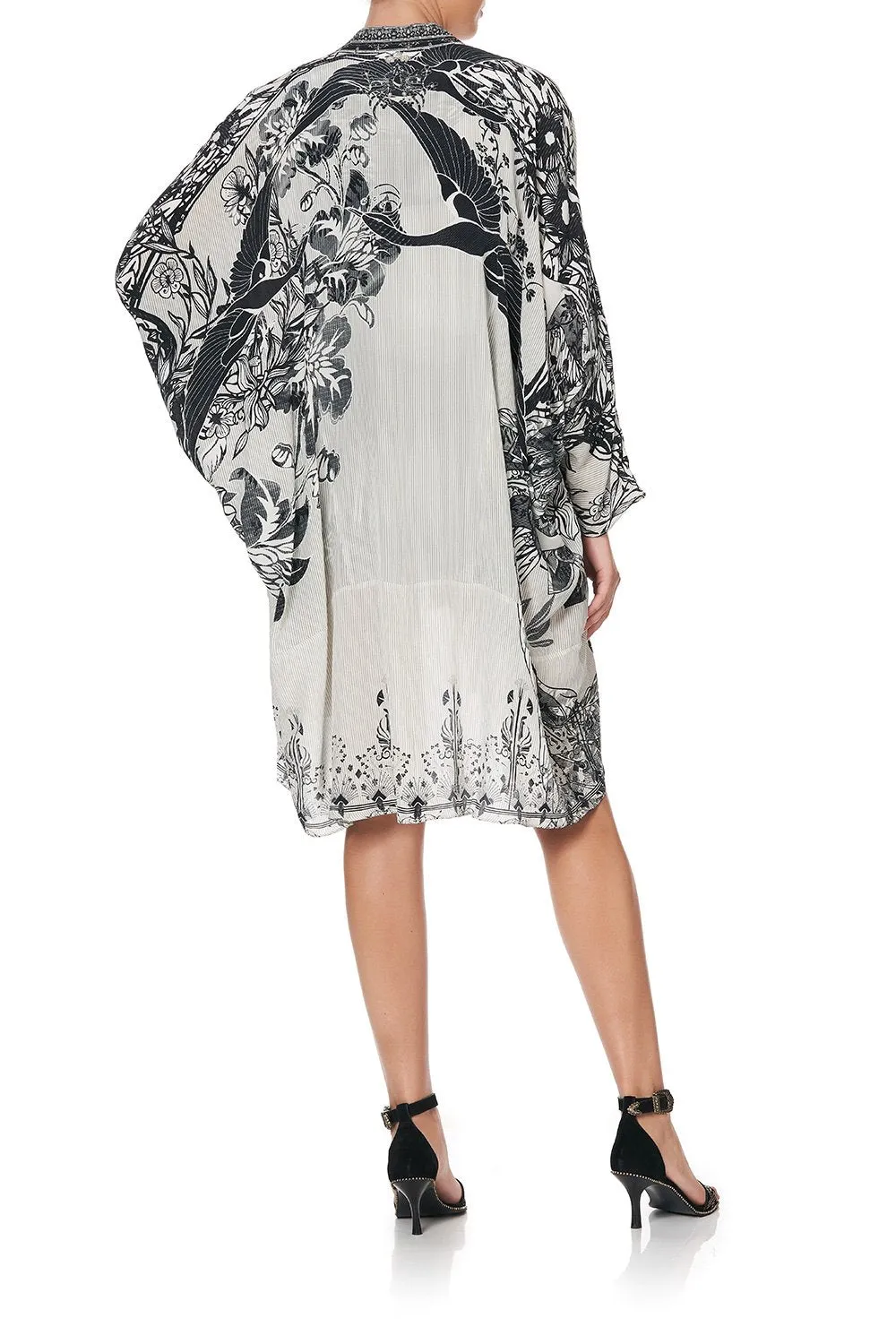 HIGH LOW HEM CASUAL JACKET SILVER LININGS