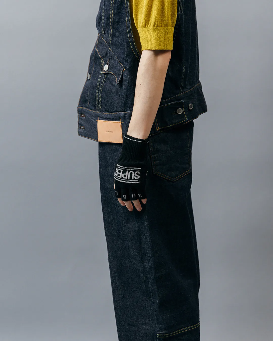 LOW SILHOUETTE DENIM VEST .09【DRY WASH】