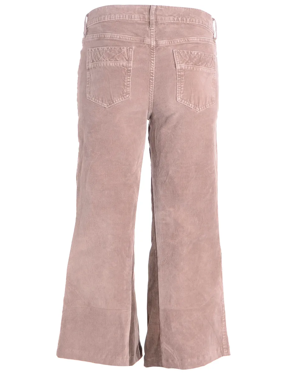 Reworked Gina Wide Leg Cropped Cords - W29