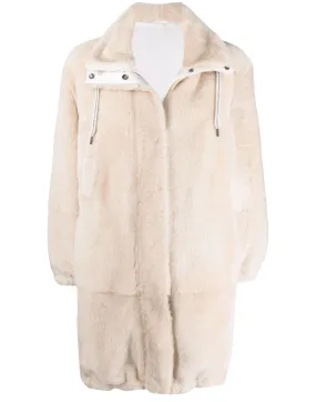 Shearling Mid Length Coat