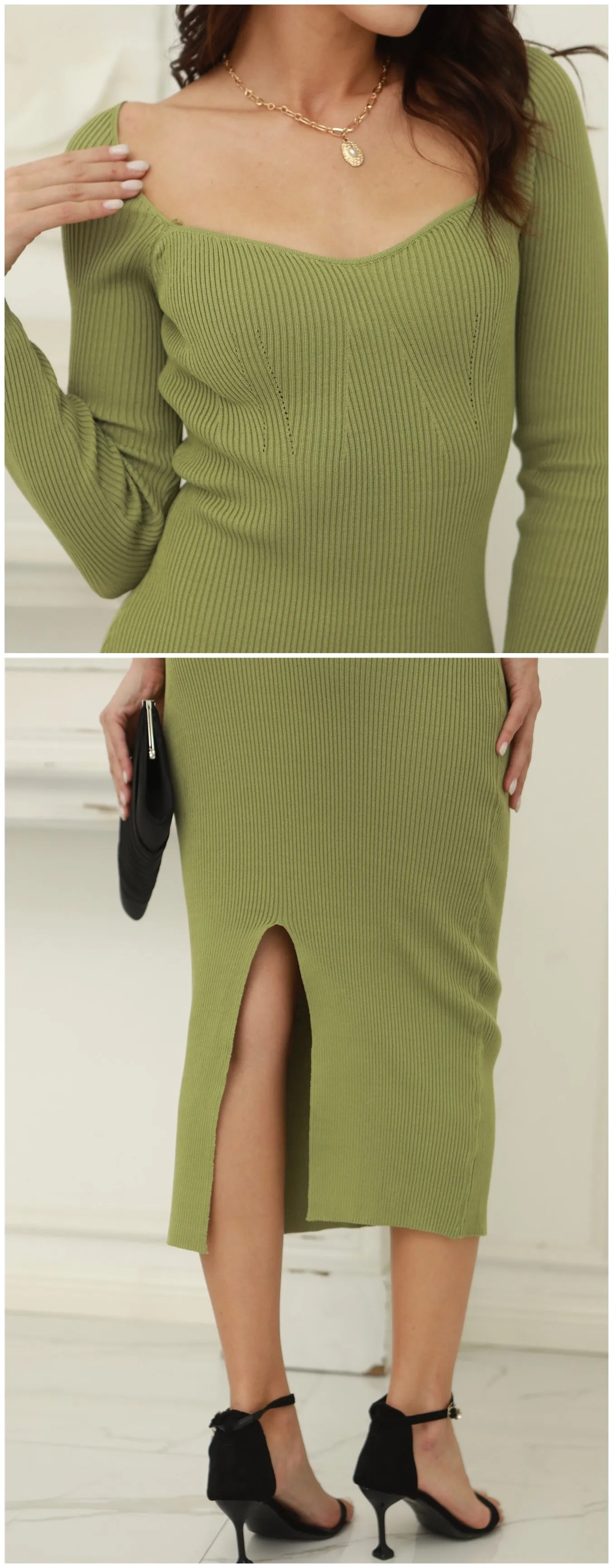 Tia Knit Off Shoulder Sweater Dress