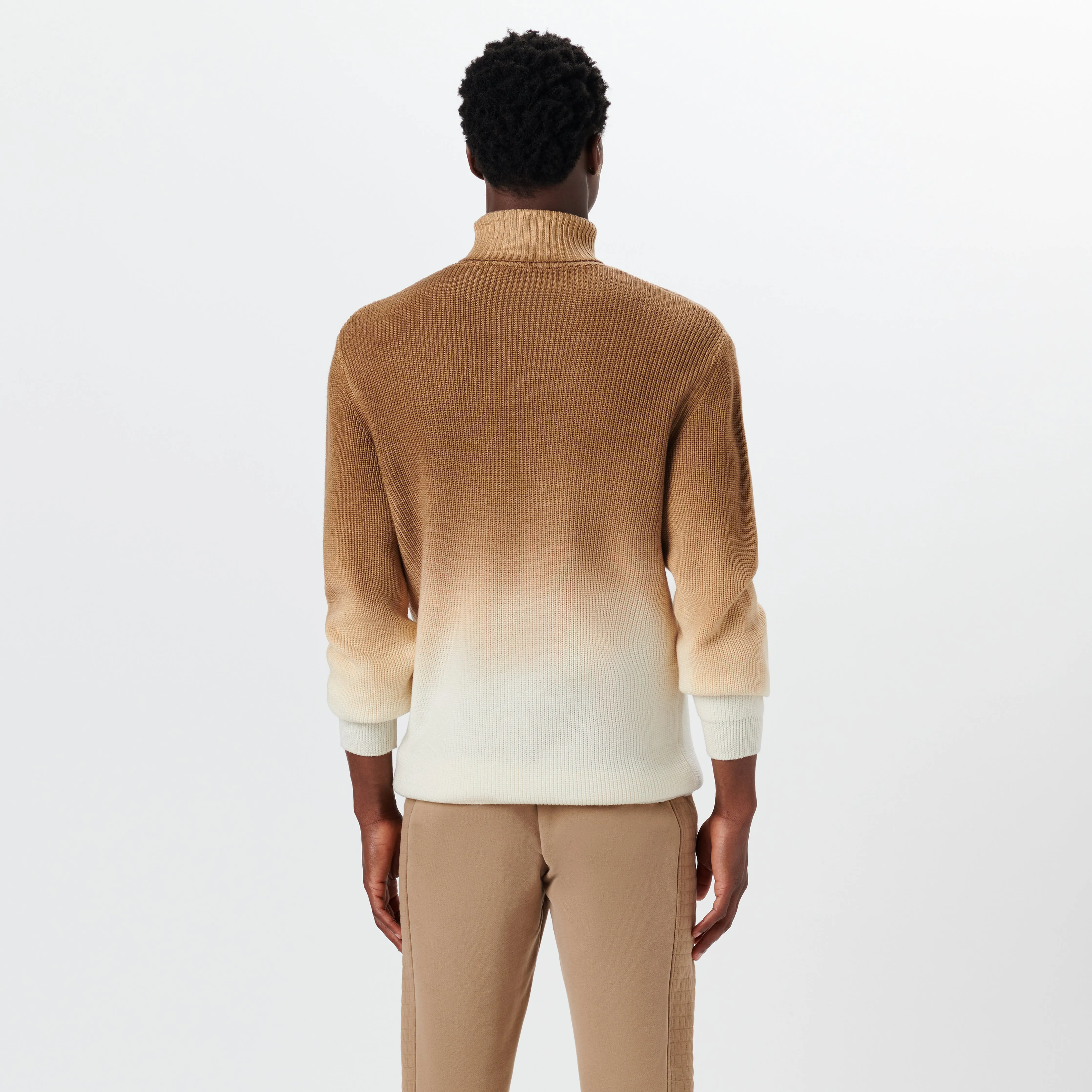 Turtle Neck Dip Dyed Ombre Sweater