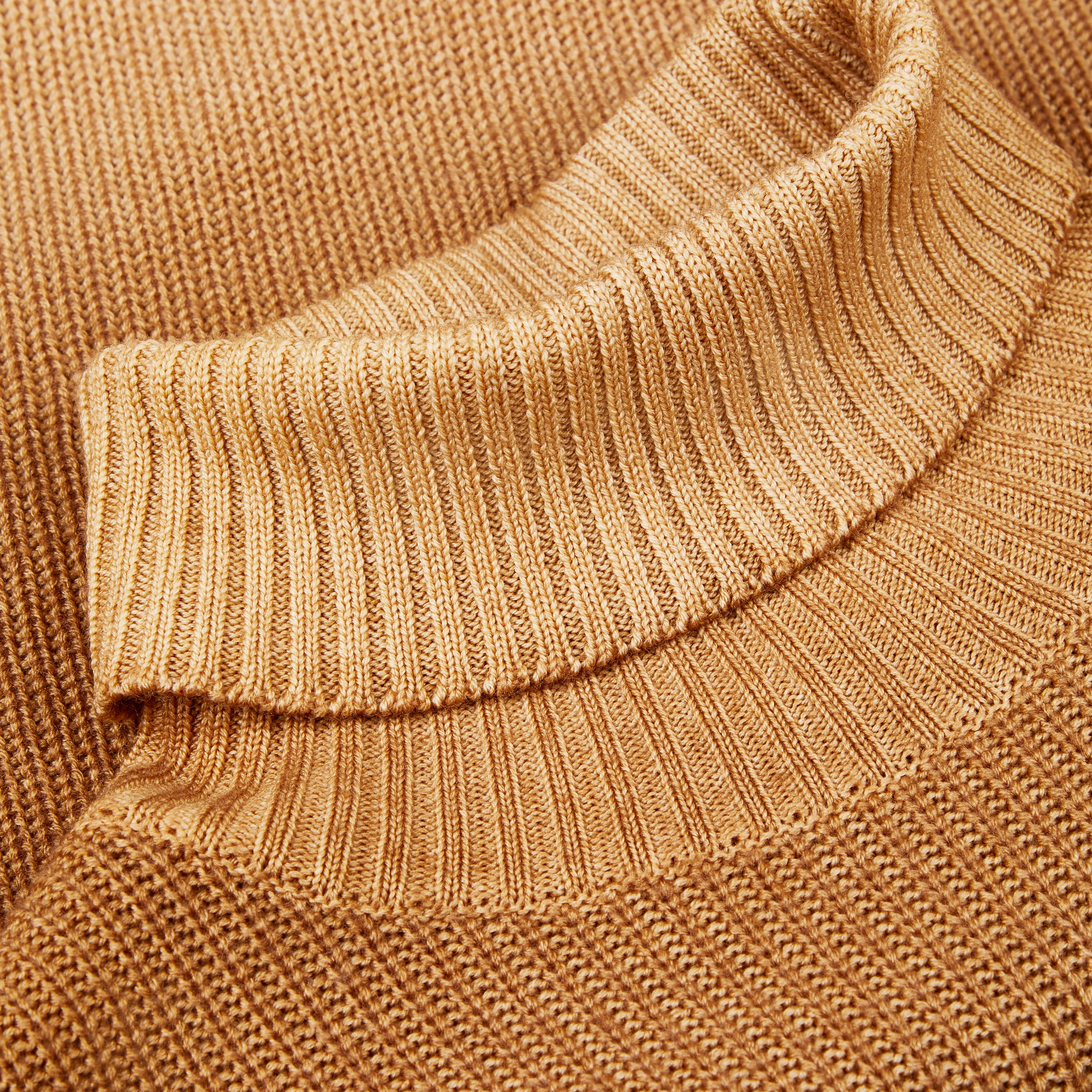 Turtle Neck Dip Dyed Ombre Sweater