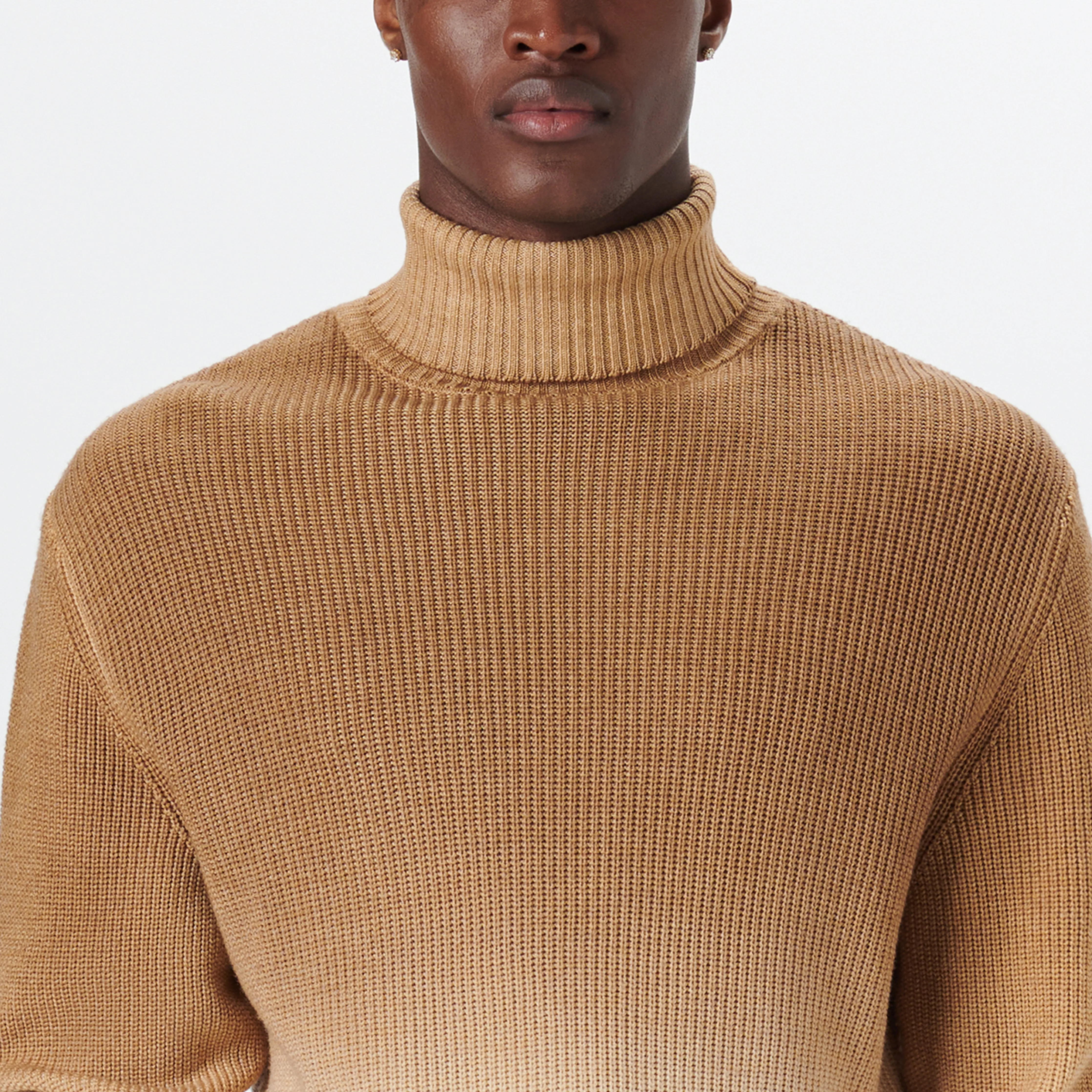 Turtle Neck Dip Dyed Ombre Sweater