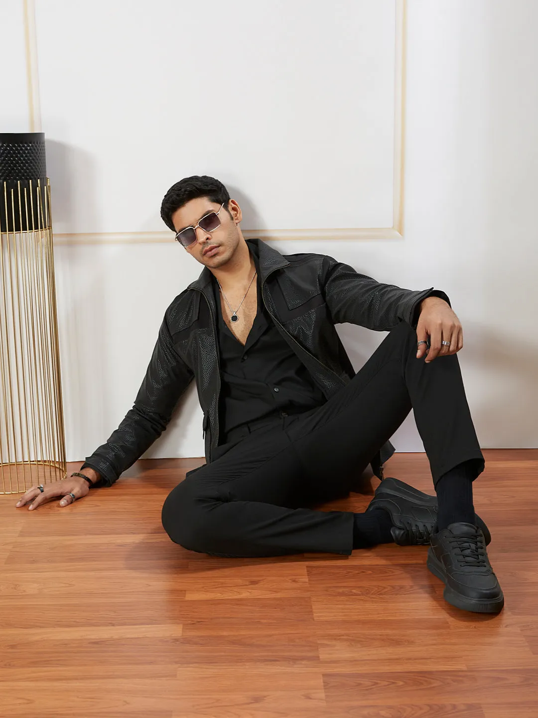 VASTRAMAY Men's Black - Jacket