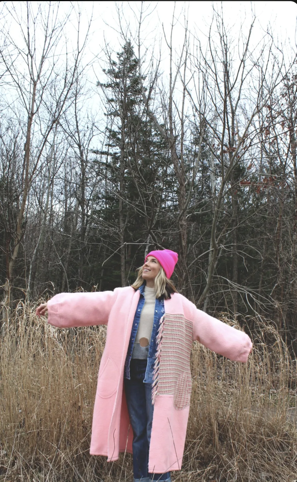 Vivianne Jacket with Upcycled Vintage Wool Size XL/2X #VIVW37